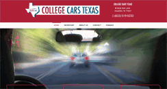 Desktop Screenshot of collegecarstexas.com