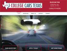 Tablet Screenshot of collegecarstexas.com